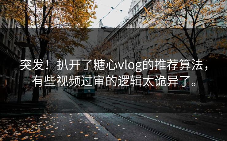 突发！扒开了<strong>糖心vlog</strong>的推荐算法，有些视频过审的逻辑太诡异了。